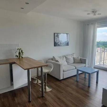 아파트 Sloneczny Apartament 포즈난